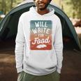 Will Write For Food Author Book Writer Men Hoodie Will Write For Food Author Book Writer Men Hoodie