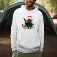 Witchy Book Lover Christmas Cat Reading Mystic Bookworm Men Hoodie