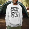 Women's Knitting Books And Coffee Knitter Reader Coffee Lover Men Hoodie Women's Knitting Books And Coffee Knitter Reader Coffee Lover Men Hoodie