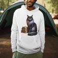Women's Smokey Maine Coon Cat Book Lover Men Hoodie