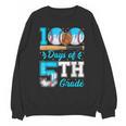 100 Days Of 5th Grade Baseball 100th Day Of School Boys Kids Unisex Sweatshirt 100 Days Of 5th Grade Baseball 100th Day Of School Boys Kids Unisex Sweatshirt