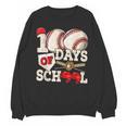 100 Days Of School Baseball 100th Day Of School Kids Teacher Unisex Sweatshirt