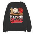 100 Days Of School Baseball Player Sports Game Teacher Kid Unisex Sweatshirt