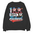 100 Days Of School Boys Baseball Drip 100th Day Dabbing Ball Unisex Sweatshirt