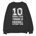 10th Birthday Rookie Of The Year Baseball Double Digit Humor Unisex Sweatshirt 10th Birthday Rookie Of The Year Baseball Double Digit Humor Unisex Sweatshirt