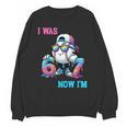 I Was 6 Now I'm 7 Baseball Birthday Drip Ice Cream Boy Unisex Sweatshirt