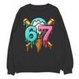 67 Baseball Ice Cream Drip Kids Unisex Sweatshirt