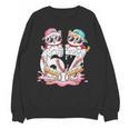 67 Meme Kawaii Cats Baseball Ice Cream Drip 6 7 Kids Unisex Sweatshirt