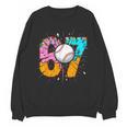 67 Six Seven 6 7 Boys 67 Baseball Ice Cream Drip 6 7 Unisex Sweatshirt