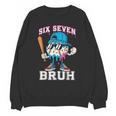 67 Six Seven Baseball Ice Cream Drip Number 67 Player Unisex Sweatshirt