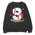 9 Years Old Baseball Birthday Boy 9th Bday Party Unisex Sweatshirt 9 Years Old Baseball Birthday Boy 9th Bday Party Unisex Sweatshirt