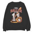 This Baller Is Now 11 Year Baseball Player 11th Birthday Boy Unisex Sweatshirt