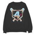 Baseball 4 Year Old Ice Cream Drip 4th Birthday Boy Number 4 Unisex Sweatshirt Baseball 4 Year Old Ice Cream Drip 4th Birthday Boy Number 4 Unisex Sweatshirt