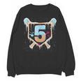 Baseball 5 Year Old Ice Cream Drip 5th Birthday Boy Number 5 Unisex Sweatshirt Baseball 5 Year Old Ice Cream Drip 5th Birthday Boy Number 5 Unisex Sweatshirt