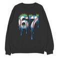 Baseball 67 Six Seven Gen Alpha Meme Blue Drip Boys Unisex Sweatshirt Baseball 67 Six Seven Gen Alpha Meme Blue Drip Boys Unisex Sweatshirt