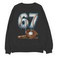 Baseball 67 Six Seven Meme 6-7 Drip Baseball Boys Men Unisex Sweatshirt