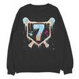 Baseball 7 Year Old Ice Cream Drip 7th Birthday Boy Number 7 Unisex Sweatshirt