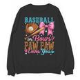 Baseball Or Bows Paw Paw Loves You Gender Reveal Baby Party Unisex Sweatshirt Baseball Or Bows Paw Paw Loves You Gender Reveal Baby Party Unisex Sweatshirt