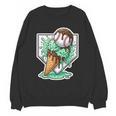Baseball Boys Ice Cream Drip Baseball Boys Youth Mint Choco Unisex Sweatshirt