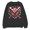 Baseball Candy Cane Christmas Baseball Ice Cream Drip Boys Unisex Sweatshirt