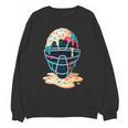 Baseball Catcher Mask Ice Cream Dripping Baseball Boy Youth Unisex Sweatshirt Baseball Catcher Mask Ice Cream Dripping Baseball Boy Youth Unisex Sweatshirt