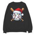 Baseball Christmas Lights Santa Christmas Baseball Player Unisex Sweatshirt Baseball Christmas Lights Santa Christmas Baseball Player Unisex Sweatshirt
