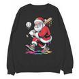 Baseball Christmas Santa Claus Batter Baseball Drip Unisex Sweatshirt Baseball Christmas Santa Claus Batter Baseball Drip Unisex Sweatshirt