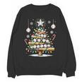 Baseball Christmas Tree Lights Unisex Sweatshirt