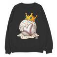 Baseball Drip Ice Cream Crown Melt Graphic Unisex Sweatshirt Baseball Drip Ice Cream Crown Melt Graphic Unisex Sweatshirt