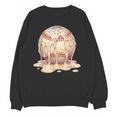 Baseball Drip Ice Cream Melting Illustration Unisex Sweatshirt Baseball Drip Ice Cream Melting Illustration Unisex Sweatshirt