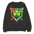 Baseball Drip Ice Cream St Patricks Day Shamrock Lucky Unisex Sweatshirt Baseball Drip Ice Cream St Patricks Day Shamrock Lucky Unisex Sweatshirt