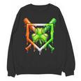 Baseball Drip Ice Cream St Patricks Day Shamrock Unisex Sweatshirt
