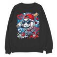 Baseball Drip Icecream Heart Valentine Day Boys Kids Red Unisex Sweatshirt Baseball Drip Icecream Heart Valentine Day Boys Kids Red Unisex Sweatshirt