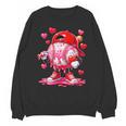 Baseball Drip Valentine Sports Vday Ice Cream Drip Heart Unisex Sweatshirt Baseball Drip Valentine Sports Vday Ice Cream Drip Heart Unisex Sweatshirt