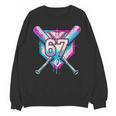 Baseball Dripping 67 Home Plate Six Seven Boy Kids Sports Unisex Sweatshirt Baseball Dripping 67 Home Plate Six Seven Boy Kids Sports Unisex Sweatshirt