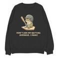 Baseball Frog Saying Batting Retro Artwork Unisex Sweatshirt Baseball Frog Saying Batting Retro Artwork Unisex Sweatshirt