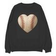 Baseball Heart Shape Valentines Day Love Boys Kids Men Unisex Sweatshirt