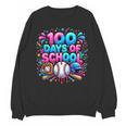 Baseball Ice Cream Drip 100 Days Of School Student Teacher Unisex Sweatshirt Baseball Ice Cream Drip 100 Days Of School Student Teacher Unisex Sweatshirt
