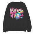 Baseball Ice Cream Drip Coquette Women Girls Mom Mama Unisex Sweatshirt