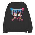 Baseball Ice Cream Drip Number 67 Player 67th Birthday 6 7 Unisex Sweatshirt Baseball Ice Cream Drip Number 67 Player 67th Birthday 6 7 Unisex Sweatshirt