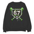 Baseball Ice Cream Drip Number 67 Player 67th Birthday Kids Unisex Sweatshirt Baseball Ice Cream Drip Number 67 Player 67th Birthday Kids Unisex Sweatshirt