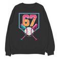 Baseball Ice Cream Drip Number 67 Player 67th Birthday Men Unisex Sweatshirt Baseball Ice Cream Drip Number 67 Player 67th Birthday Men Unisex Sweatshirt