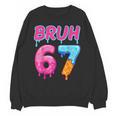 Baseball Ice Cream Drip Number 67 Player Or 67th Birthday Unisex Sweatshirt