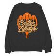 Baseball Lifestyle Home Plate Orange Ice Cream Drip Men Boys Unisex Sweatshirt Baseball Lifestyle Home Plate Orange Ice Cream Drip Men Boys Unisex Sweatshirt