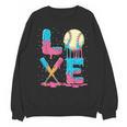 Baseball Love Drip Ice Cream Colorful Baseball Unisex Sweatshirt Baseball Love Drip Ice Cream Colorful Baseball Unisex Sweatshirt