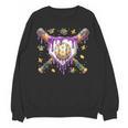Baseball Mardi Gras Carnival Party Mask Ice Cream Drip Boys Unisex Sweatshirt