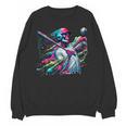 Baseball Skeleton Ice Cream Drip Baseball Boys Youth Unisex Sweatshirt