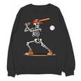 Baseball Skeleton Spooky Boys Halloween Baseball Player Unisex Sweatshirt Baseball Skeleton Spooky Boys Halloween Baseball Player Unisex Sweatshirt