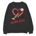 Baseball Valentine Love Is Our Home Run Apparel Unisex Sweatshirt