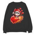 Baseball Valentine's Day Drip Ice Cream Team Unisex Sweatshirt